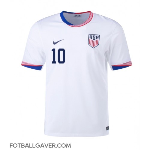 Forente Stater Christian Pulisic #10 Fotballklær Hjemmedrakt Copa America 2024 Kortermet Forente Stater Christian Pulisic #10 Fotballklær Hjemmedrakt Copa America 2024 Kortermet
